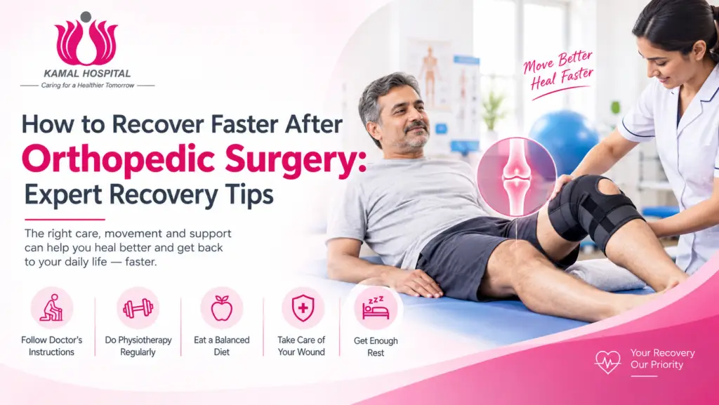 How to Recover Faster After Orthopedic Surgery – Expert Recovery Tips | Kamal Hospital Kaushambi